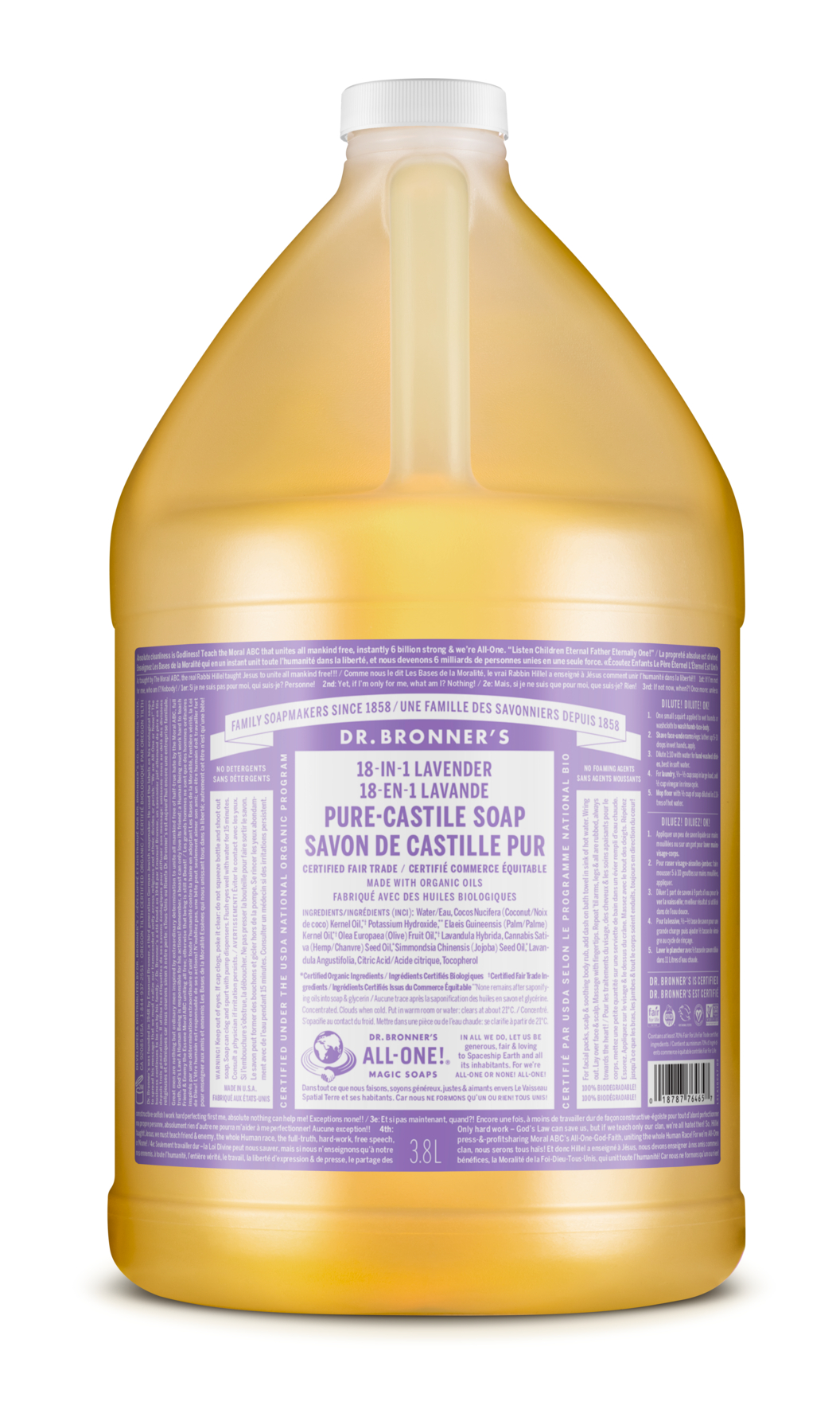 Lavendel 3,8 l Gallone  Flüssigseife BR